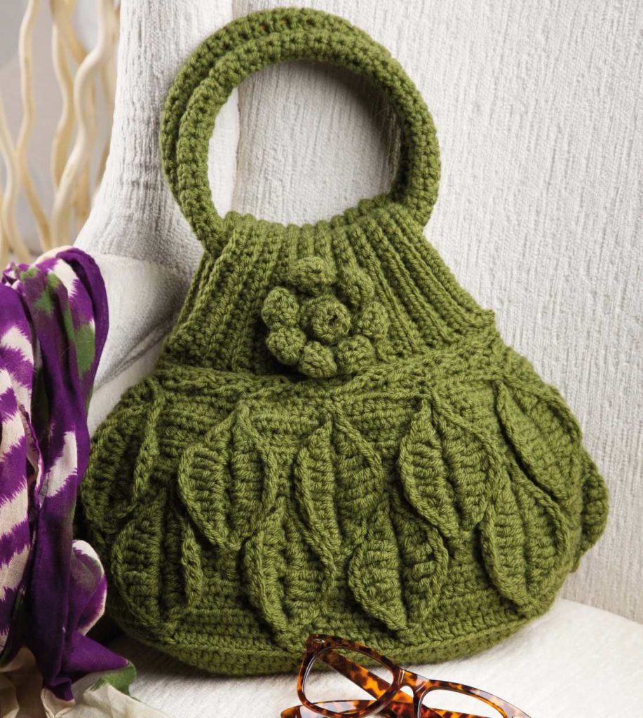 Crochet Leaf Bag Pattern