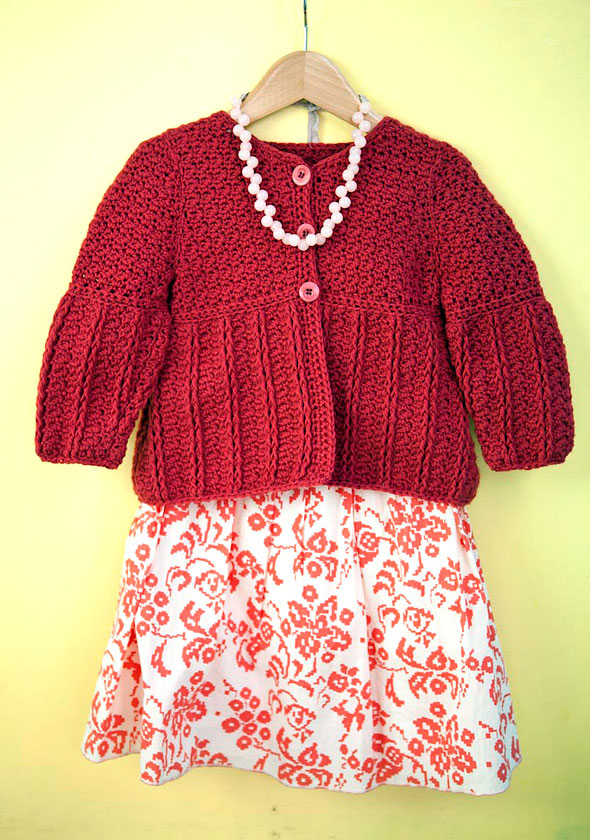 Free Crochet Pattern for a Child's Cardigan