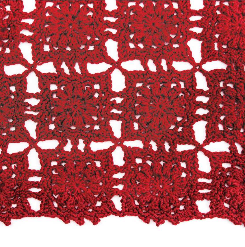 Lace popcorn squares crochet pattern blanket free