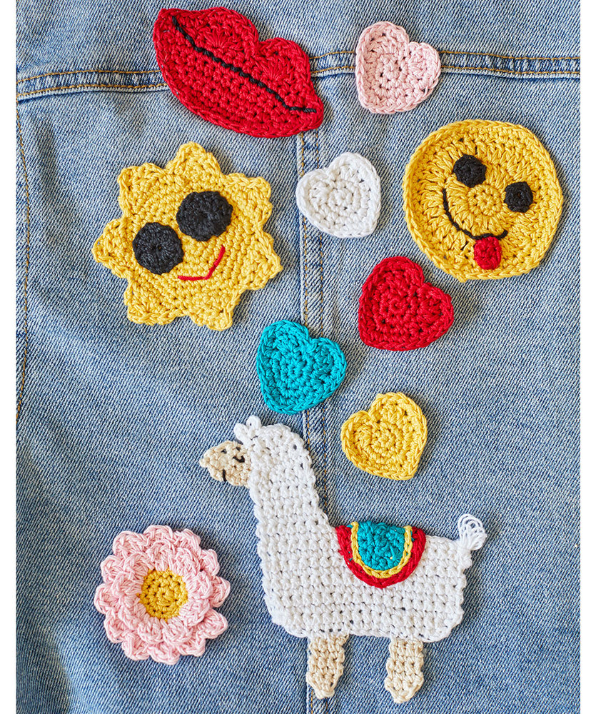 Free Crochet Pattern For Cute And Modern Applique ⋆ Crochet Kingdom