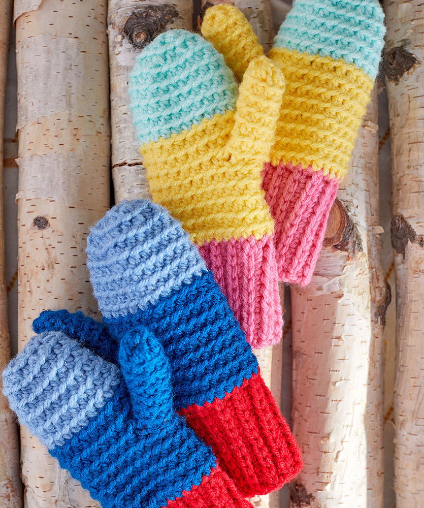 Free Crochet Pattern for Snowday Crochet Mittens