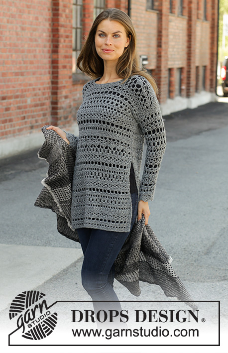 Free Crochet Pattern for a Sweater Grey Sparrow