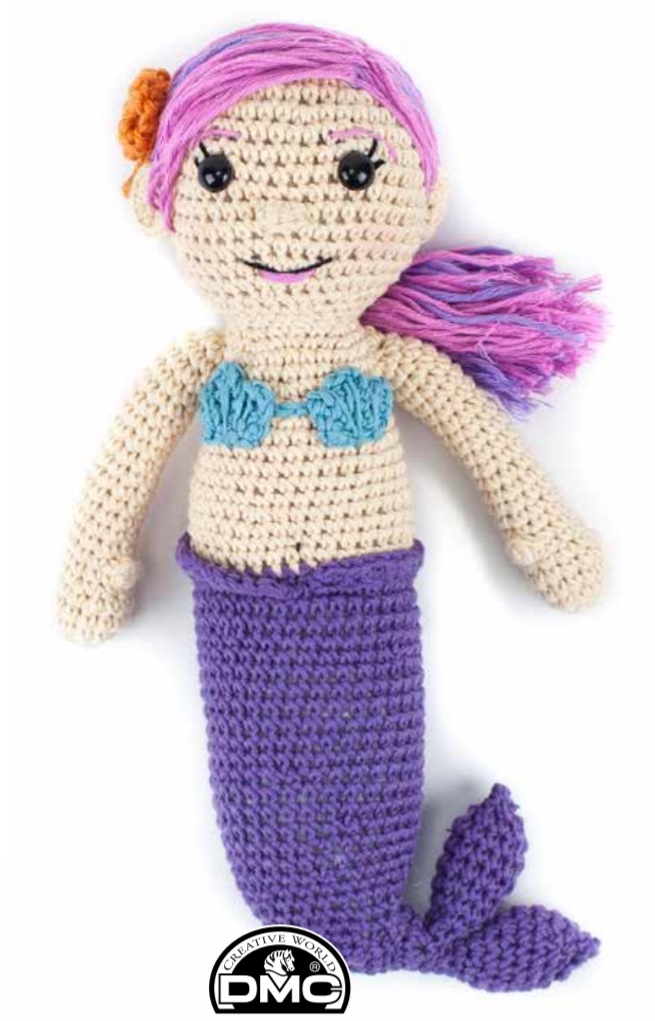 Free Crochet Pattern for an Amigurumi Mermaid