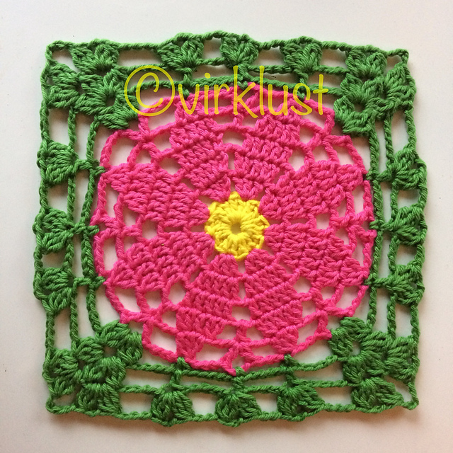 Free Crochet Pattern for a Primrose Square