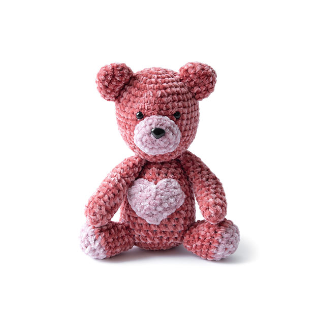 Free Knitting Pattern for a Teddy Bear in Velvet