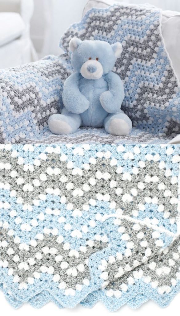 Ripple Blanket Crochet Patterns for Baby