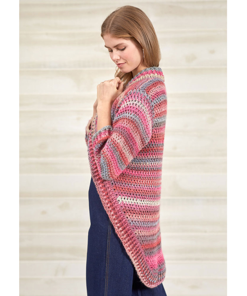Free Knitting Pattern for a Crochet Shrug Cardigan