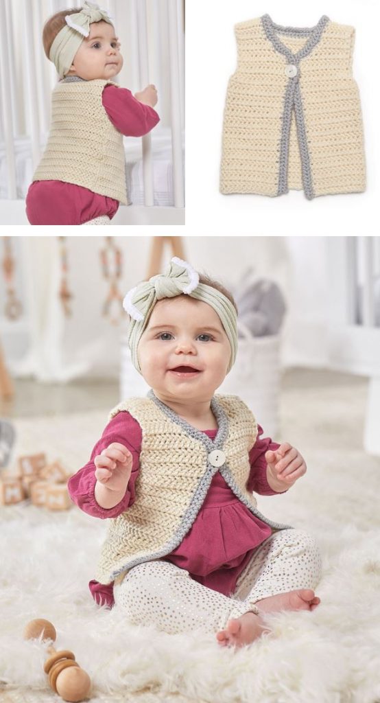 Free Crochet Pattern for a Classic Baby Vest