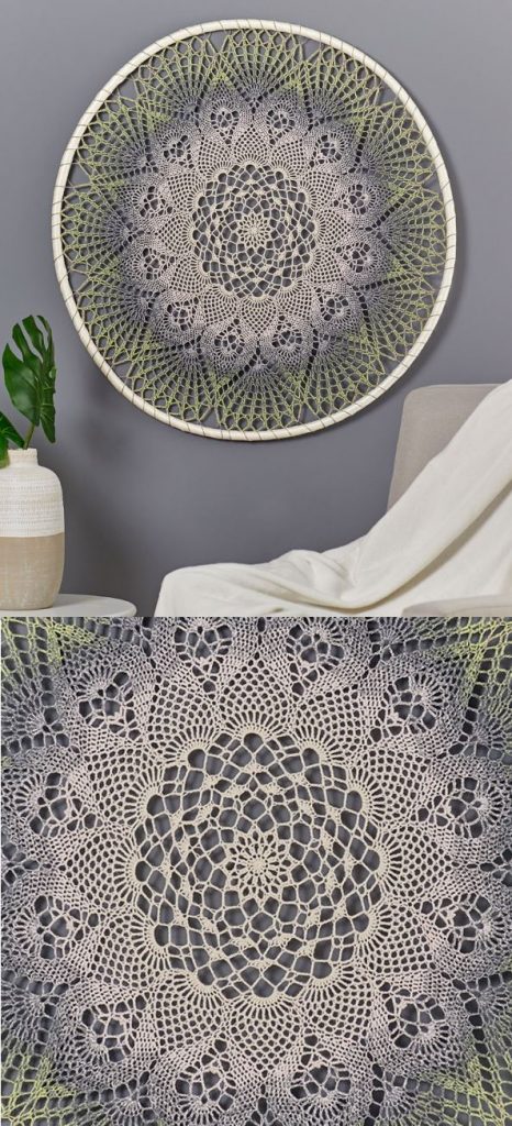 Free Crochet Pattern for a Doily Dream Catcher