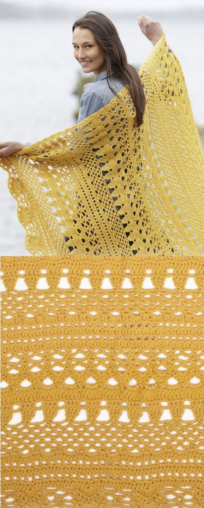 Free Crochet Pattern for a Lace Blanket