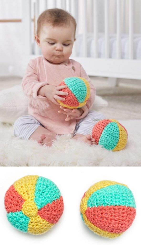 Free crochet pattern for a baby ball
