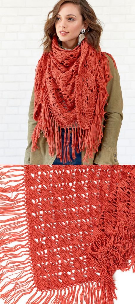 Free Crochet Pattern for a Boho Vibe Shawl