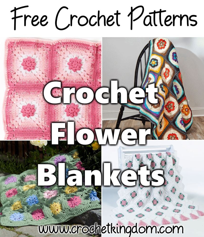 7 Crochet Flower Blanket Patterns Free
