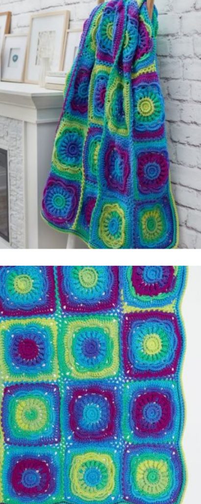 Crochet Flower Blanket Patterns Free Modern