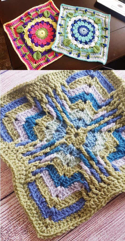 CAL Crochet Along 2019 Free granny squares