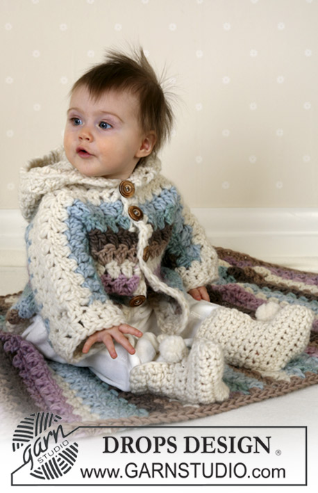 Free Crochet Pattern for a Baby and Toddler Jacket Unisex