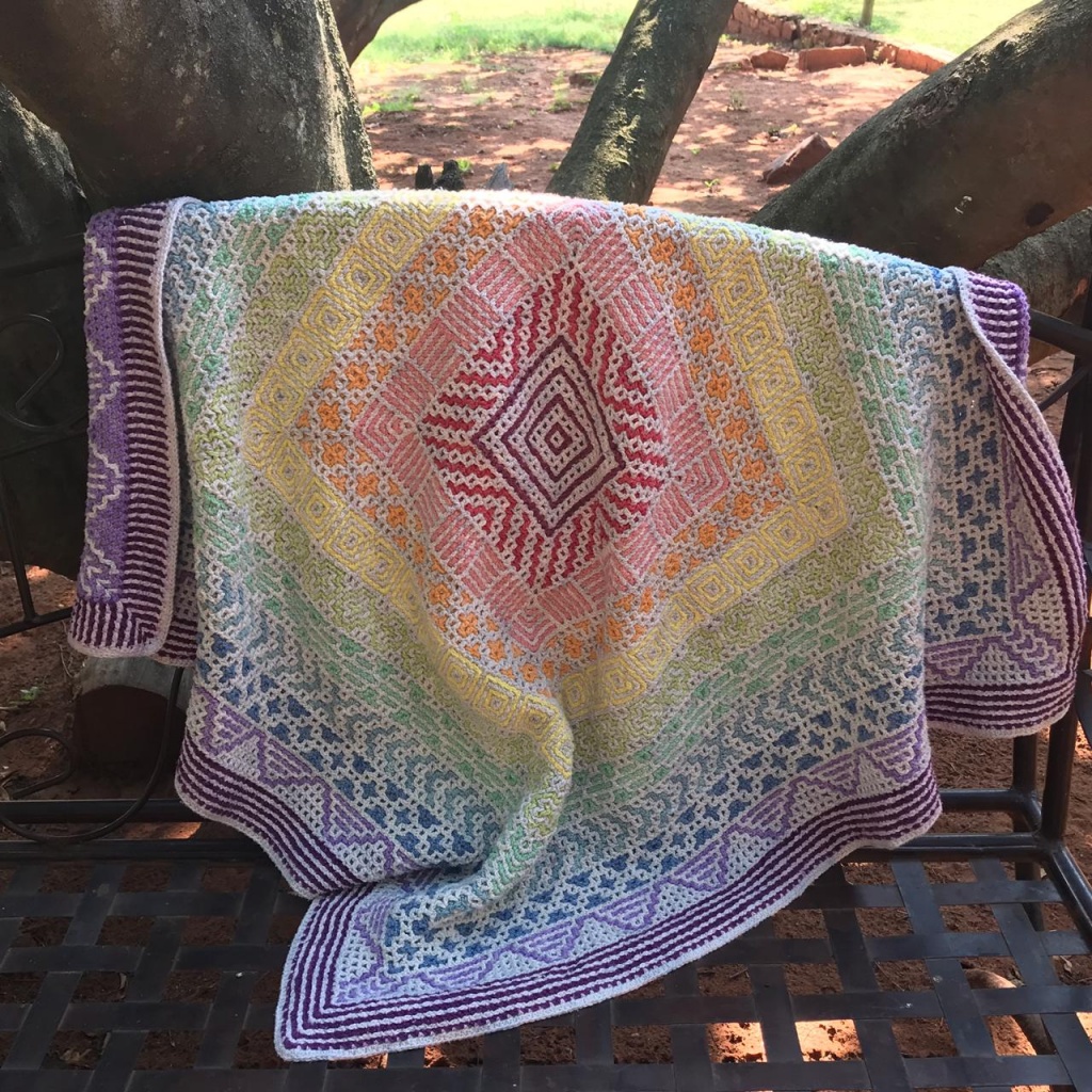 Rainbow cal crochet along free 2019
