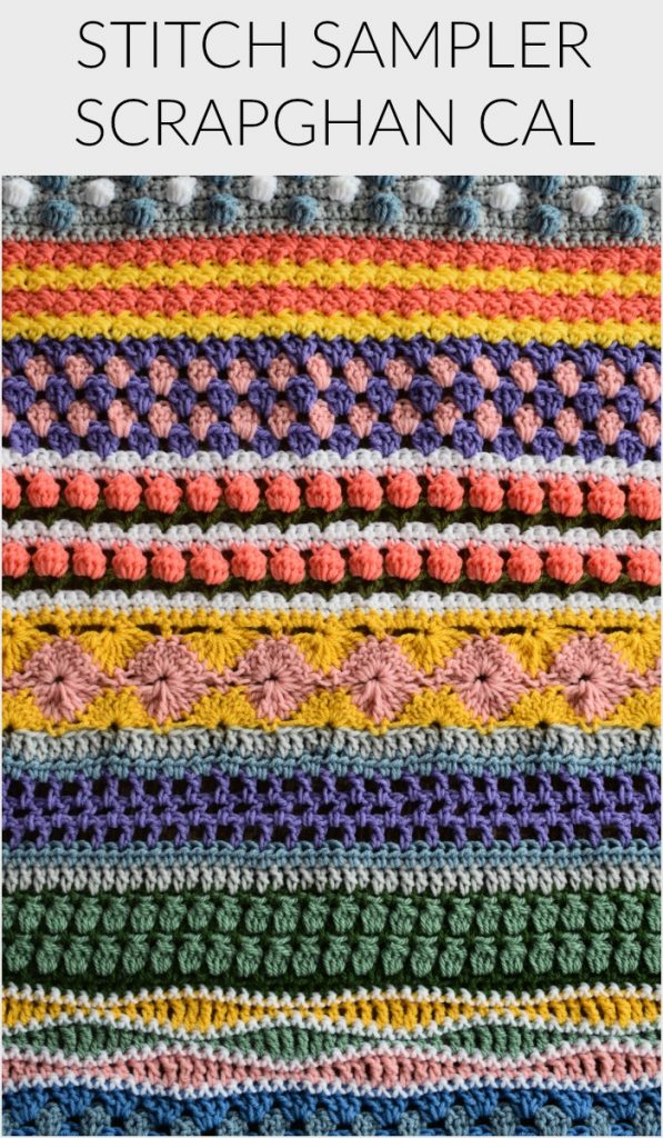 Stitch Sampler Scrapghan Crochet Along 2019