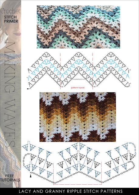 Zig Zag Chevron Crochet Stitch