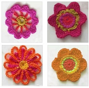 4 Simple Flowers to Crochet