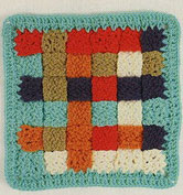 Woven Square Crochet Motif