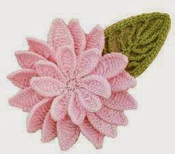 Double Flower and Leaf Crochet