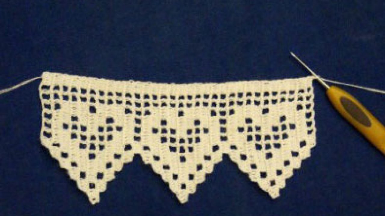 Crochet Edgings 1 Symbol Diagram Crochet Borders Pinterest