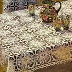 Tablecloth And Pillow Cover - Crochet Tablecloth Free Pattern