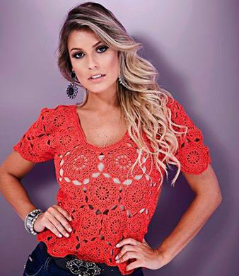 Circle Motif Crochet Top Pattern