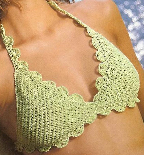 Crochet String Bikini Top