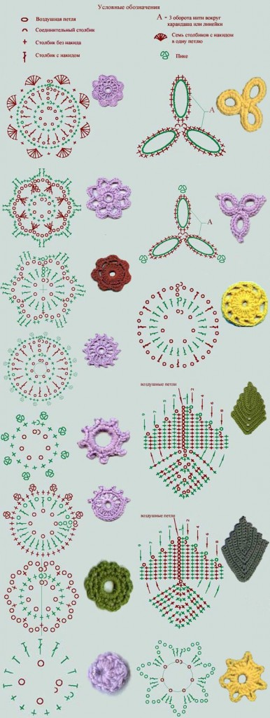 Plenty of Little Crochet Flowers