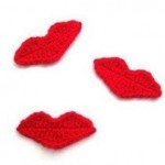 Crochet Lips Motif