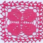 Crochet Square with Flora