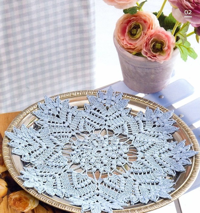 Light Blue Crochet Doily Pattern