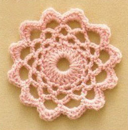 Lace Flower Crochet Motif