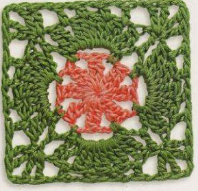 Two Tone Square Crochet