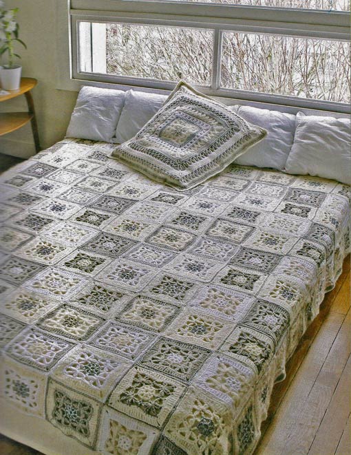 Crochet Square Motif Afghan Pattern