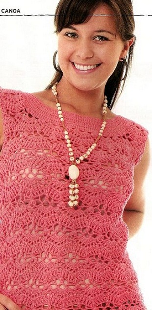 Simple Sleeveless Crochet Top