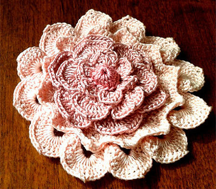 Big Textured Crochet Flower