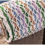 Colorful Crochet Roll Pillow