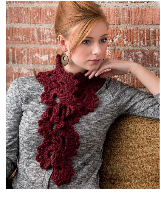 Big Fans Crochet Scarf Pattern