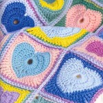 Heart Motif Crochet Baby Blanket