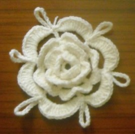 Irish Lace Crochet Flower