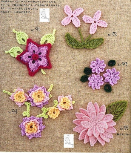 Japanese Crochet Flowers