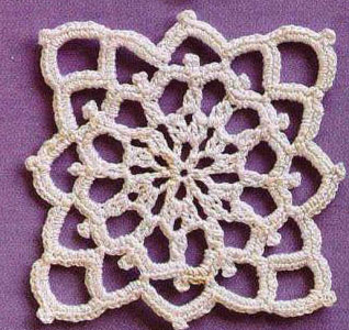 Crochet Square Delicate Lace