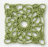 Pretty Lace Free Crochet Square Pattern