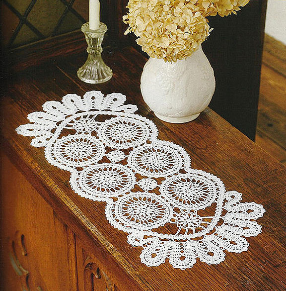 Long Circle Doily Crochet Pattern