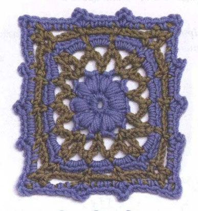 Pretty Lace Square Crochet Motif