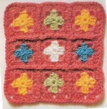 Tiny Grannies Crochet Square Pattern