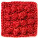 Treble Bobble Crochet Square
